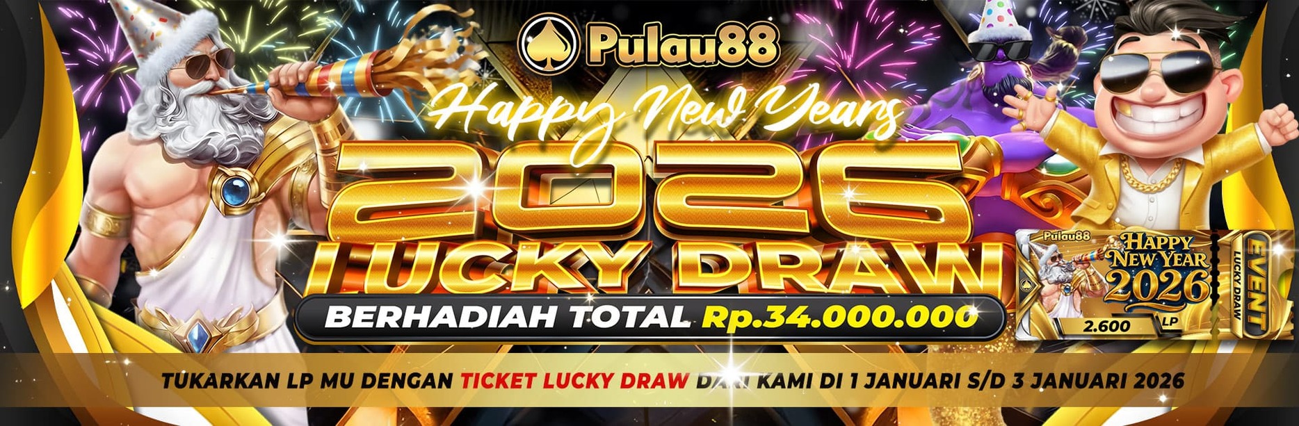 LUCKYDRAW NEW YEARS PULAU88