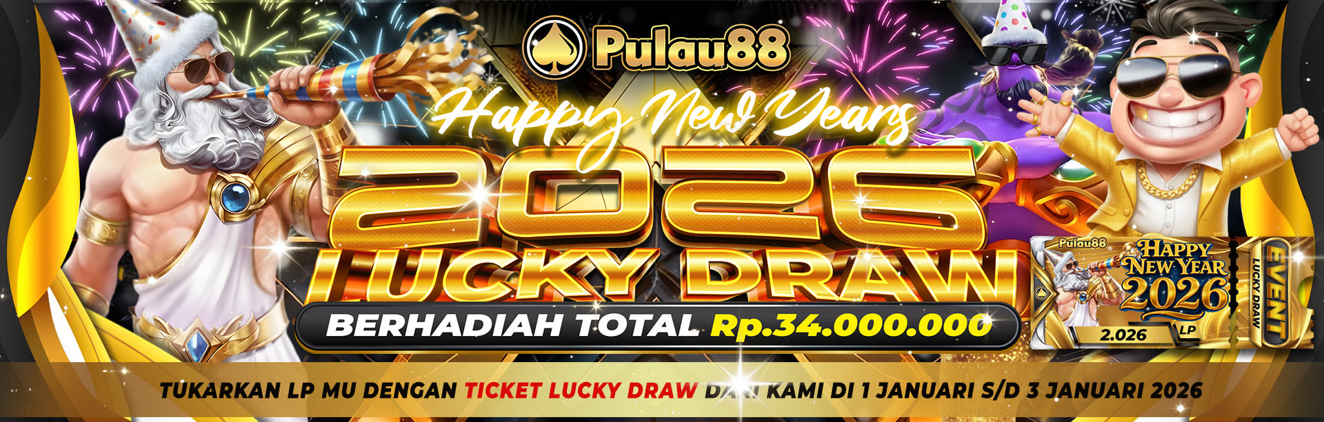 LUCKYDRAW NEW YEARS PULAU88