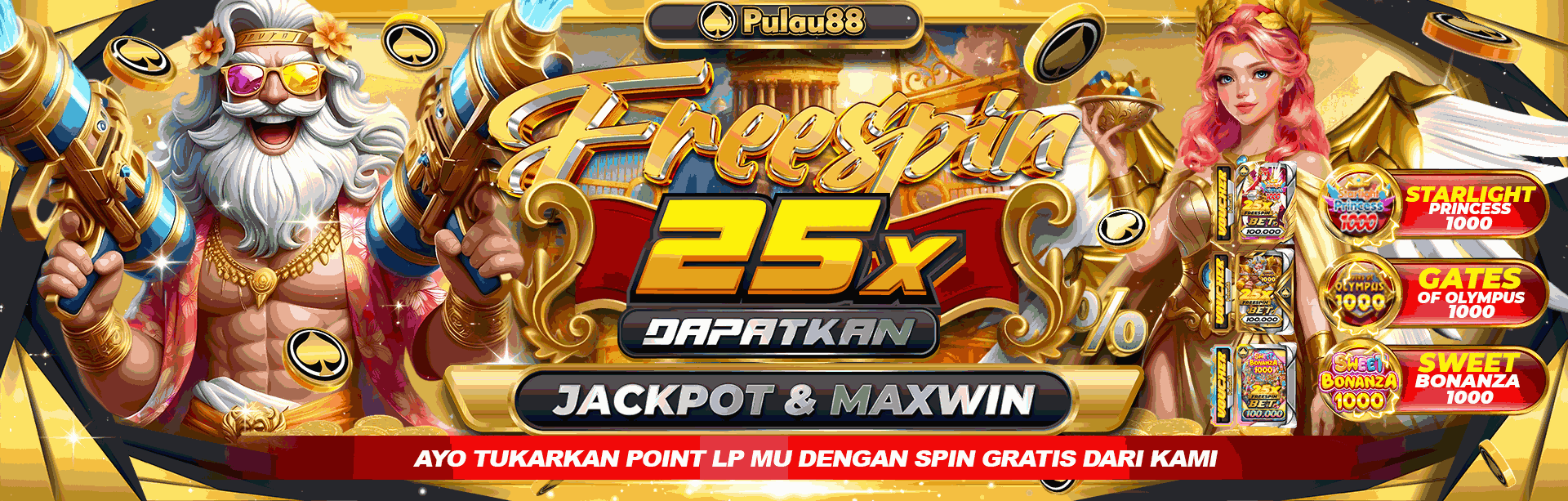 FREESPIN 25X PULAU88