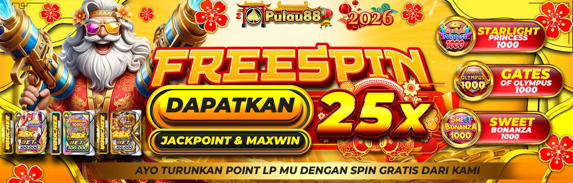 FREESPIN 25X PULAU88
